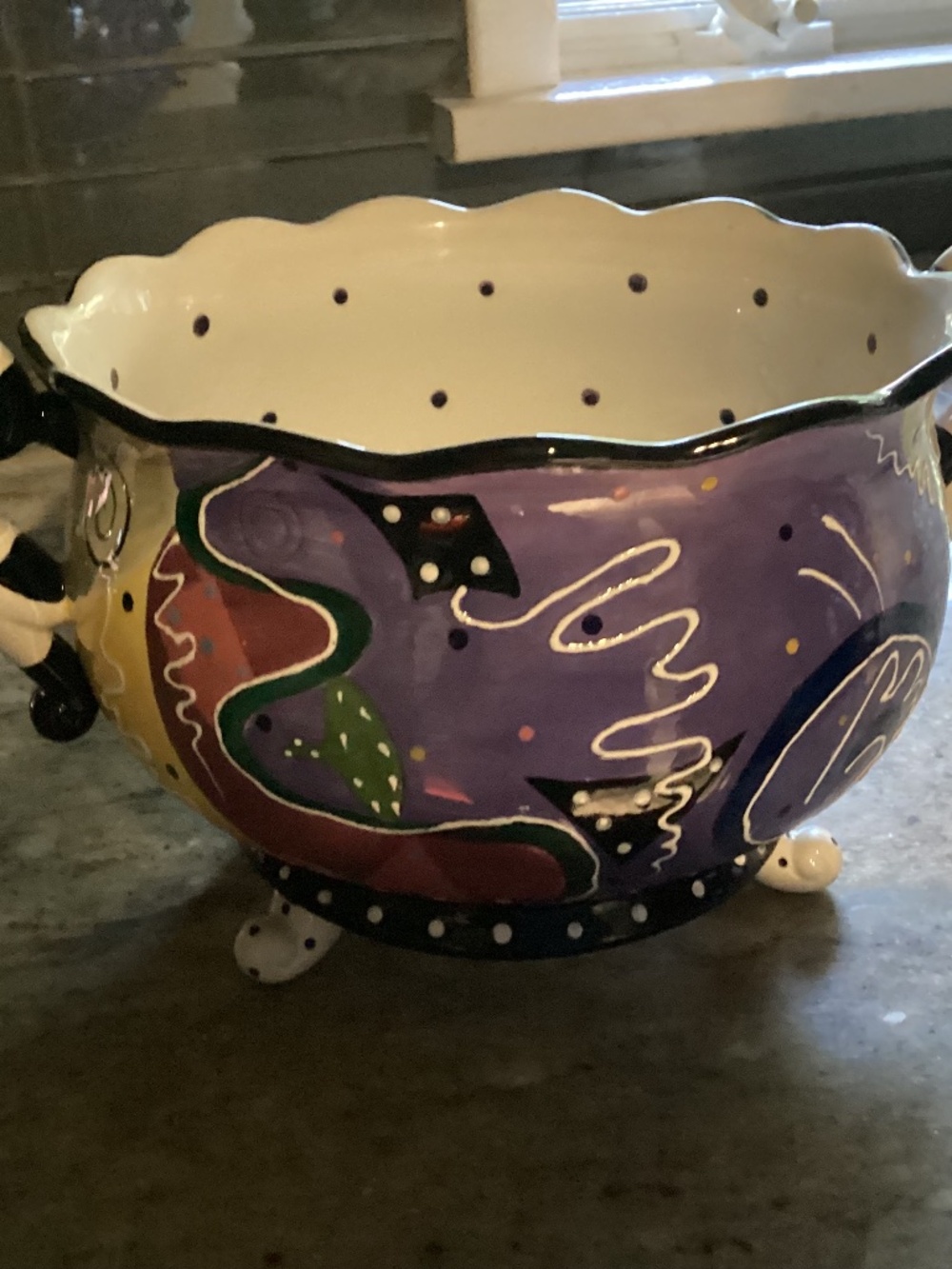 MACKENZIE CHILD.  VIBES “. BY SPIRAL. BOWL / vase. FUNKY ❣️❣️❣️❣️